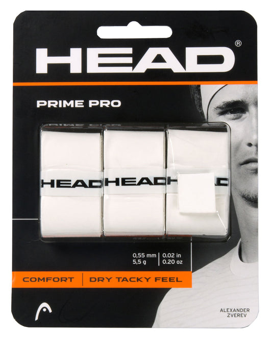 HEAD - PRIME PRO 3 PCS PACK (OVERGRIP)