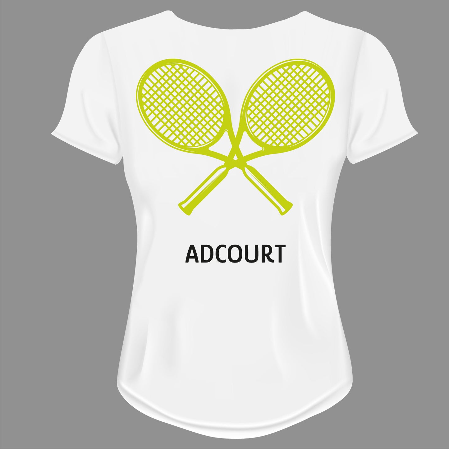 ADCOURT Damen T-Shirt "crossing rackets"